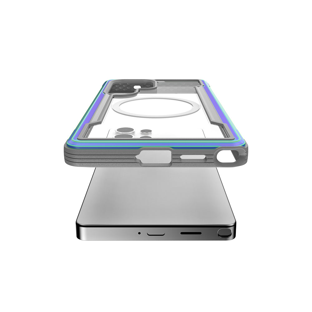 Galaxy S25 Ultra Kılıf M-safe Şarj Özellikli Airbagli Raptic Shield Serisi Şeffaf Arka Yüzey Kapak Siyah