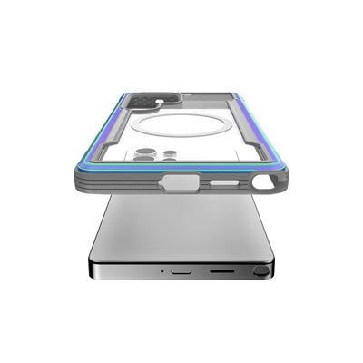 Galaxy S25 Ultra Kılıf M-safe Şarj Özellikli Airbagli Raptic Shield Serisi Şeffaf Arka Yüzey Kapak Siyah