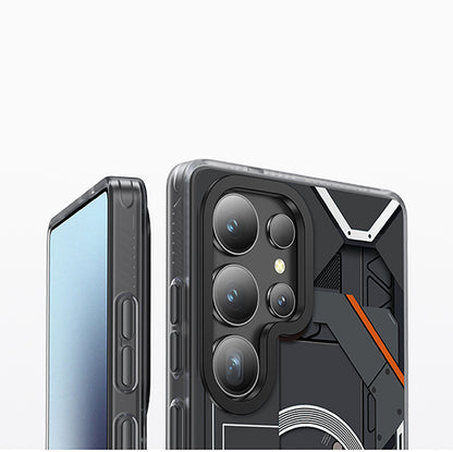 Galaxy S25 Ultra Kılıf M-safe Şarj Özellikli Benks Dynamic Mecha Serisi Kılıf