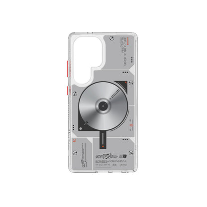 Galaxy S25 Ultra Kılıf M-safe Şarj Özellikli Disk Desenli Airbag Tasarımlı Skinarma Nova Kılıf