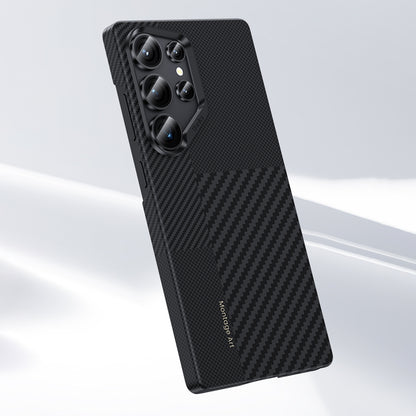 Galaxy S25 Ultra Kılıf M-safe Şarj Özellikli Karbon Fiber Benks Montage ArmorAir Kevlar Kılıf