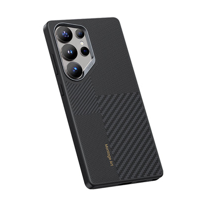 Galaxy S25 Ultra Kılıf M-safe Şarj Özellikli Karbon Fiber Benks Montage Hybrid ArmorPro Kevlar Kılıf