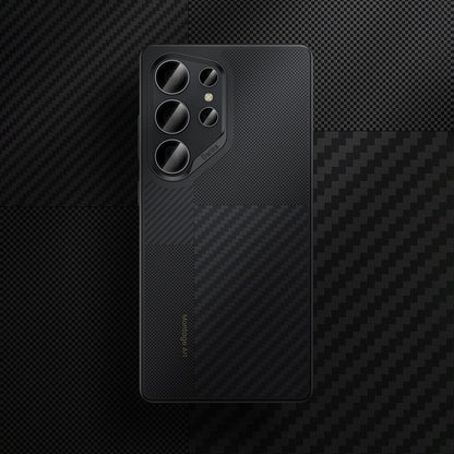 Galaxy S25 Ultra Kılıf M-safe Şarj Özellikli Karbon Fiber Benks Montage Hybrid ArmorPro Kevlar Kılıf
