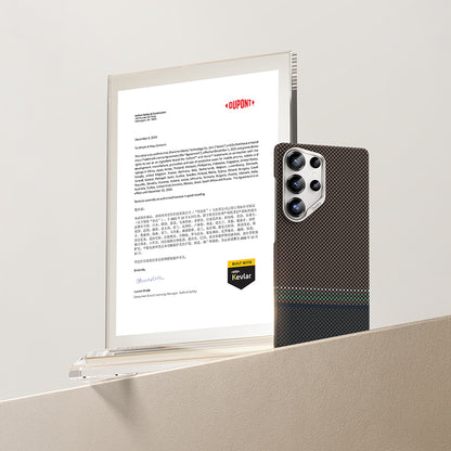 Galaxy S25 Ultra Kılıf M-safe Şarj Özellikli Karbon Fiber Tasarımlı Benks Prestige ArmorAir Kevlar Kılıf