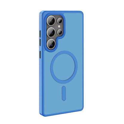 Galaxy S25 Ultra Kılıf M-safe Şarj Özellikli Mat Arka Yüzey Zore Sio Kılıf