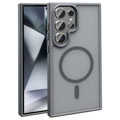 Galaxy S25 Ultra Kılıf M-safe Şarj Özellikli Mat Arka Yüzey Zore Sio Kılıf