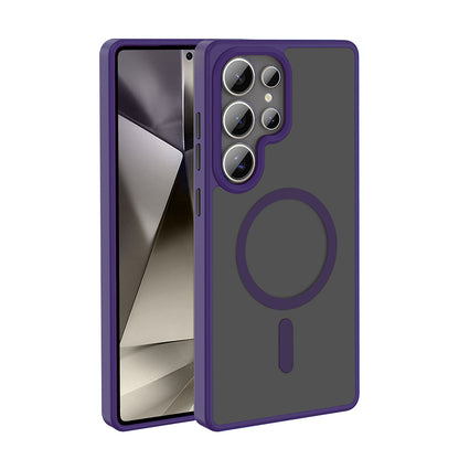 Galaxy S25 Ultra Kılıf M-safe Şarj Özellikli Mat Arka Yüzey Zore Sio Kılıf