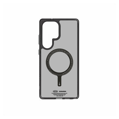 Galaxy S25 Ultra Kılıf M-safe Şarj Özellikli Şeffaf Airbag Tasarımlı Skinarma Saido Kılıf