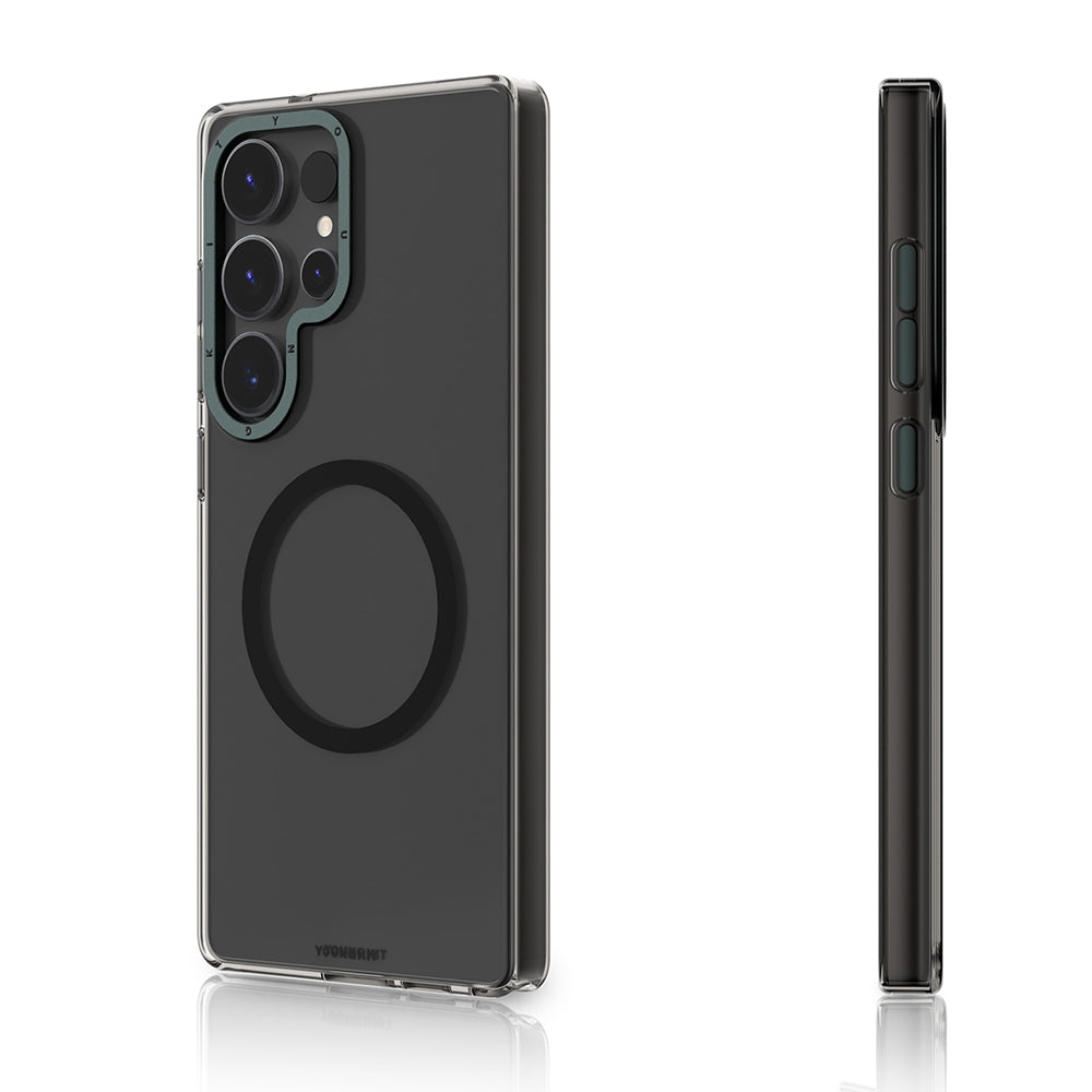 Galaxy S25 Ultra Kılıf M-safe Şarj Özellikli Şeffaf Youngkit Crystal Shield Serisi Kılıf