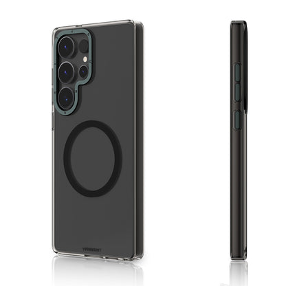 Galaxy S25 Ultra Kılıf M-safe Şarj Özellikli Şeffaf Youngkit Crystal Shield Serisi Kılıf