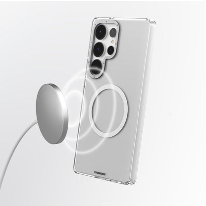 Galaxy S25 Ultra Kılıf M-safe Şarj Özellikli Şeffaf Youngkit Crystal Shield Serisi Kılıf