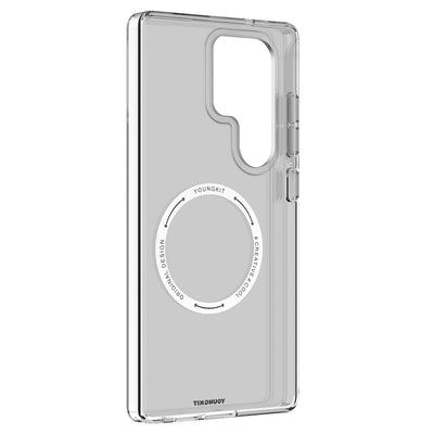 Galaxy S25 Ultra Kılıf Magsafe Şarj Özellikli Şeffaf Youngkit Crystal Shield Serisi Kapak Siyah