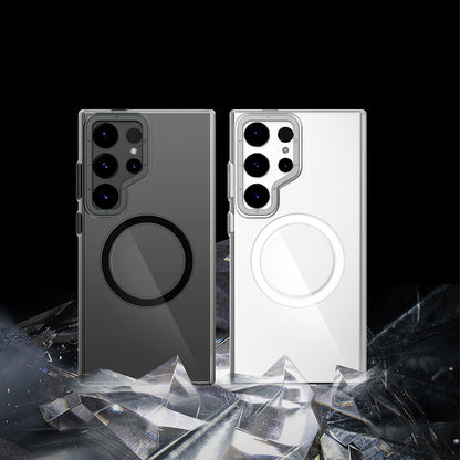 Galaxy S25 Ultra Kılıf M-safe Şarj Özellikli Şeffaf Youngkit Crystal Shield Serisi Kılıf