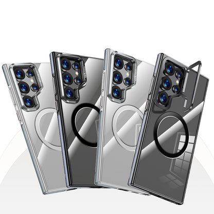 Galaxy S25 Ultra Kılıf M-safe Şarj Özellikli Wlons Standlı Efsane Kılıf