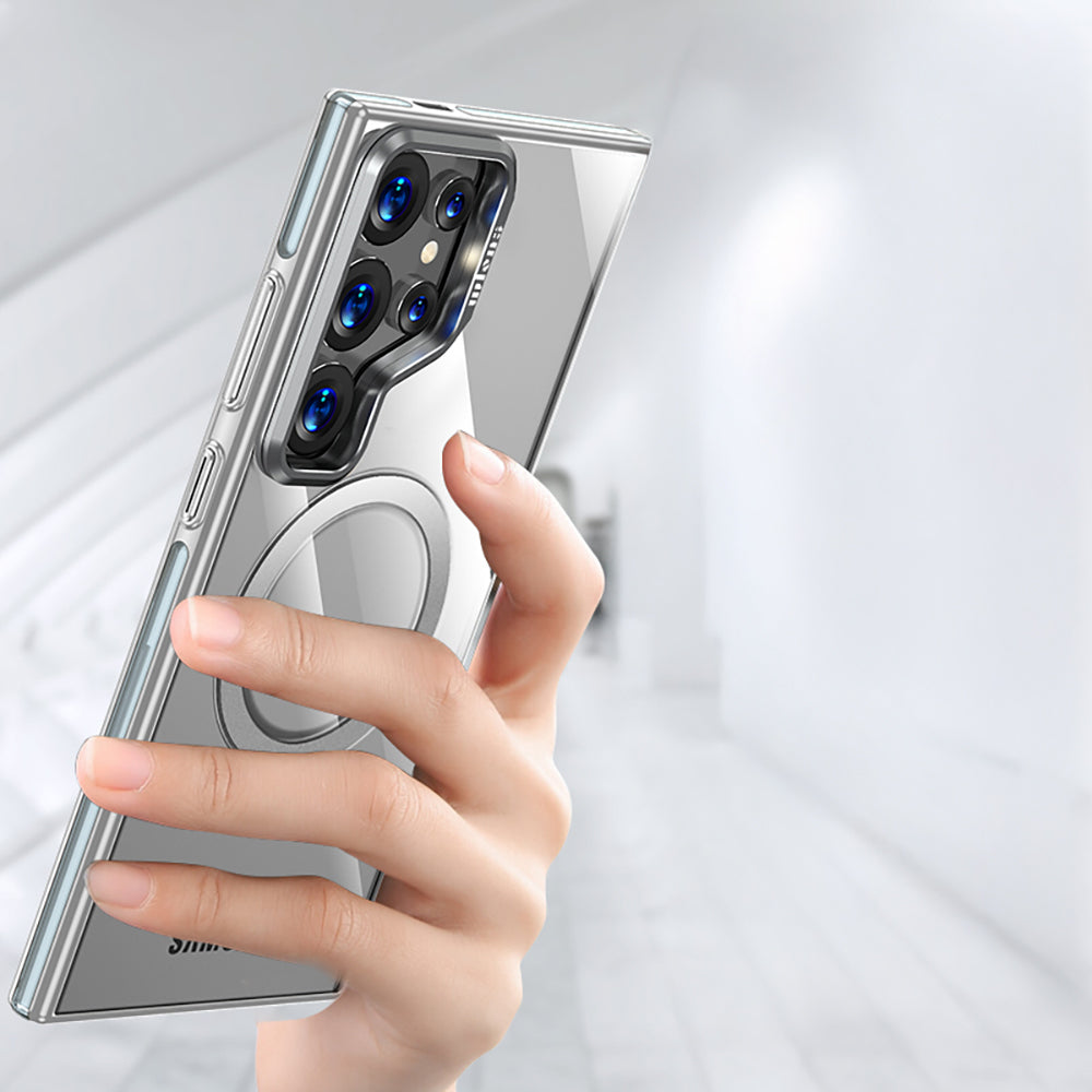 Galaxy S25 Ultra Kılıf M-safe Şarj Özellikli Wlons Standlı Efsane Kılıf