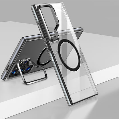 Galaxy S25 Ultra Kılıf M-safe Şarj Özellikli Wlons Standlı Efsane Kılıf