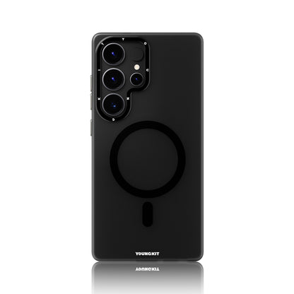 Galaxy S25 Ultra Kılıf M-safe Şarj Özellikli Youngkit Hidden Sand Serisi Kılıf