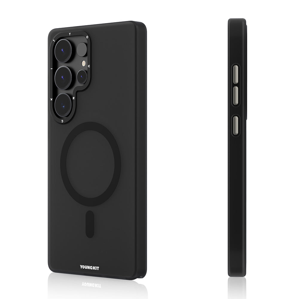 Galaxy S25 Ultra Kılıf M-safe Şarj Özellikli Youngkit Hidden Sand Serisi Kılıf