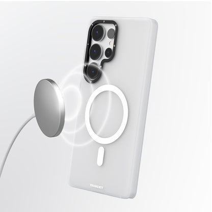 Galaxy S25 Ultra Kılıf M-safe Şarj Özellikli Youngkit Hidden Sand Serisi Kılıf