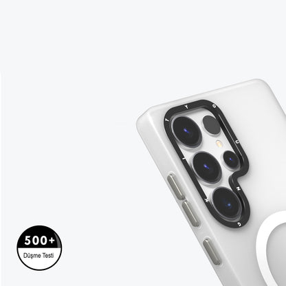 Galaxy S25 Ultra Kılıf M-safe Şarj Özellikli Youngkit Hidden Sand Serisi Kılıf