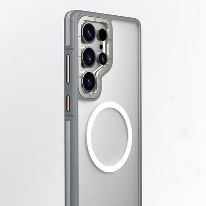 Galaxy S25 Ultra Kılıf M-safe Şarj Özellikli Youngkit Rock Sand Serisi Kılıf