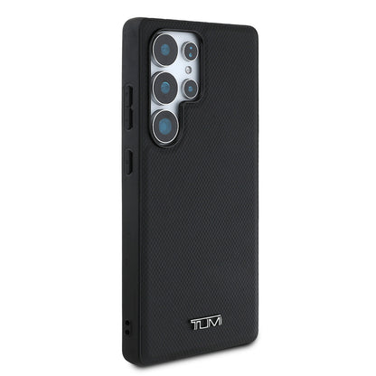 Galaxy S25 Ultra Kılıf TUMI M-safe Şarj Özellikli Deri Noktalı Dizayn Kılıf