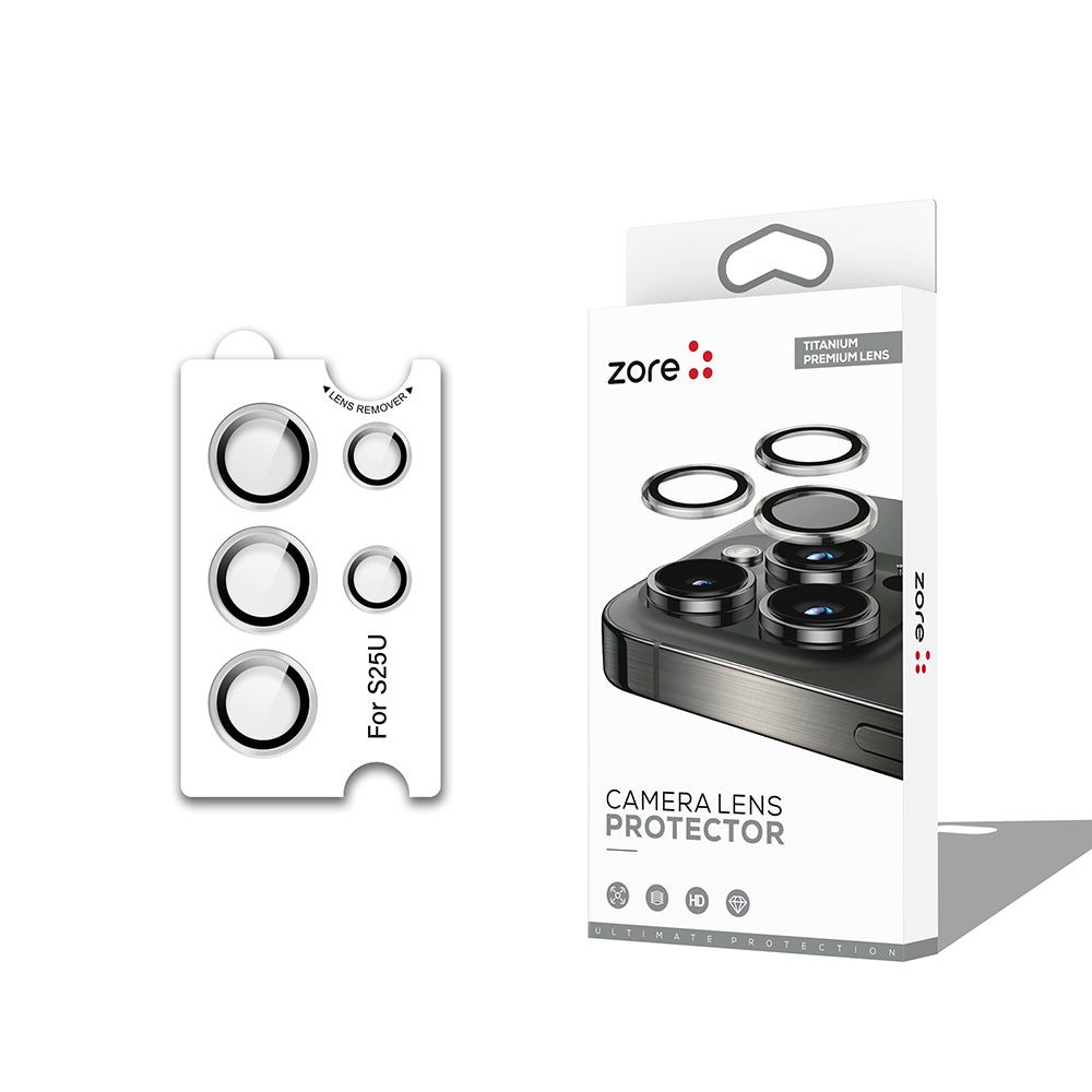 Galaxy S25 Ultra Zore CL-12 Premium Safir Parmak İzi Bırakmayan Anti-Reflective Kamera Lens Koruyucu