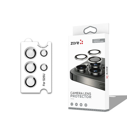 Galaxy S25 Ultra Zore CL-12 Premium Safir Parmak İzi Bırakmayan Anti-Reflective Kamera Lens Koruyucu