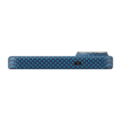 Galaxy S26 Kılıf M-safe Şarj Özellikli Aramid Fiber Pitaka Tactile Woven Sunset-Moonrise Serisi Kapak
