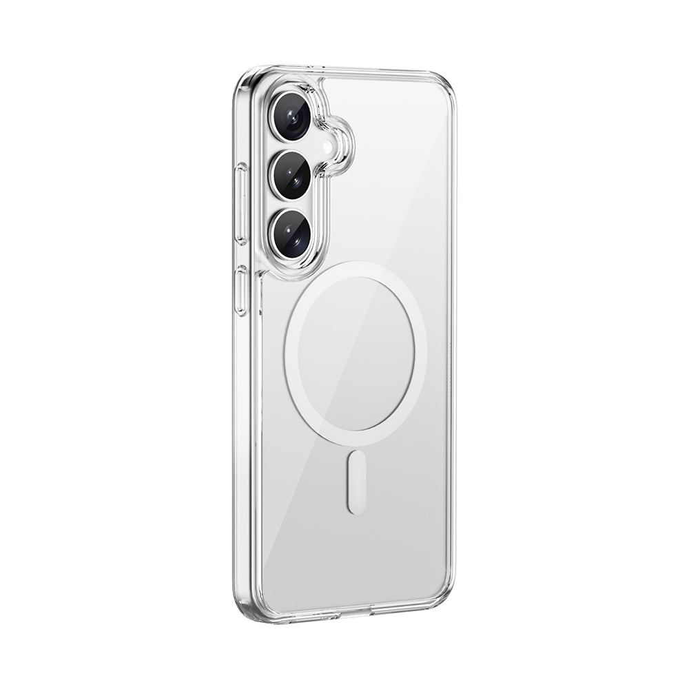 Galaxy S26 Kılıf Wiwu MCC-101 iShield Pro Serisi M-safe Şarj Özellikli Crystal Sert PC Kapak