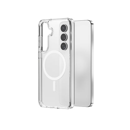 Galaxy S26 Kılıf Wiwu MCC-101 iShield Pro Serisi M-safe Şarj Özellikli Crystal Sert PC Kapak