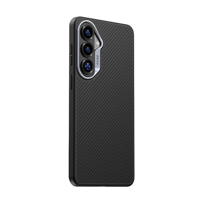 Galaxy S26 Plus Kılıf Karbon Fiber M-safe Şarj Özellikli Benks Hybrid ArmorPro 600D Kevlar Kapak