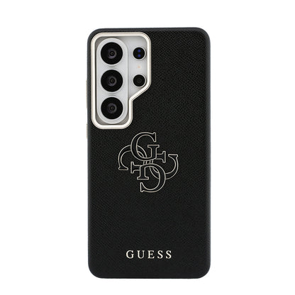 Galaxy S26 Ultra Kılıf Guess Orjinal Lisanslı Grained Yazı ve 4G Büyük Metal Logolu Kapak