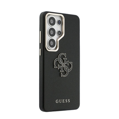 Galaxy S26 Ultra Kılıf Guess Orjinal Lisanslı Grained Yazı ve 4G Büyük Metal Logolu Kapak