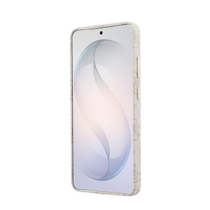 Galaxy S26 Ultra Kılıf Guess Orjinal Lisanslı M-safe Şarj Özellikli Gold Metal Kamera Çerçeveli Taşlı 4G Logolu Kapak