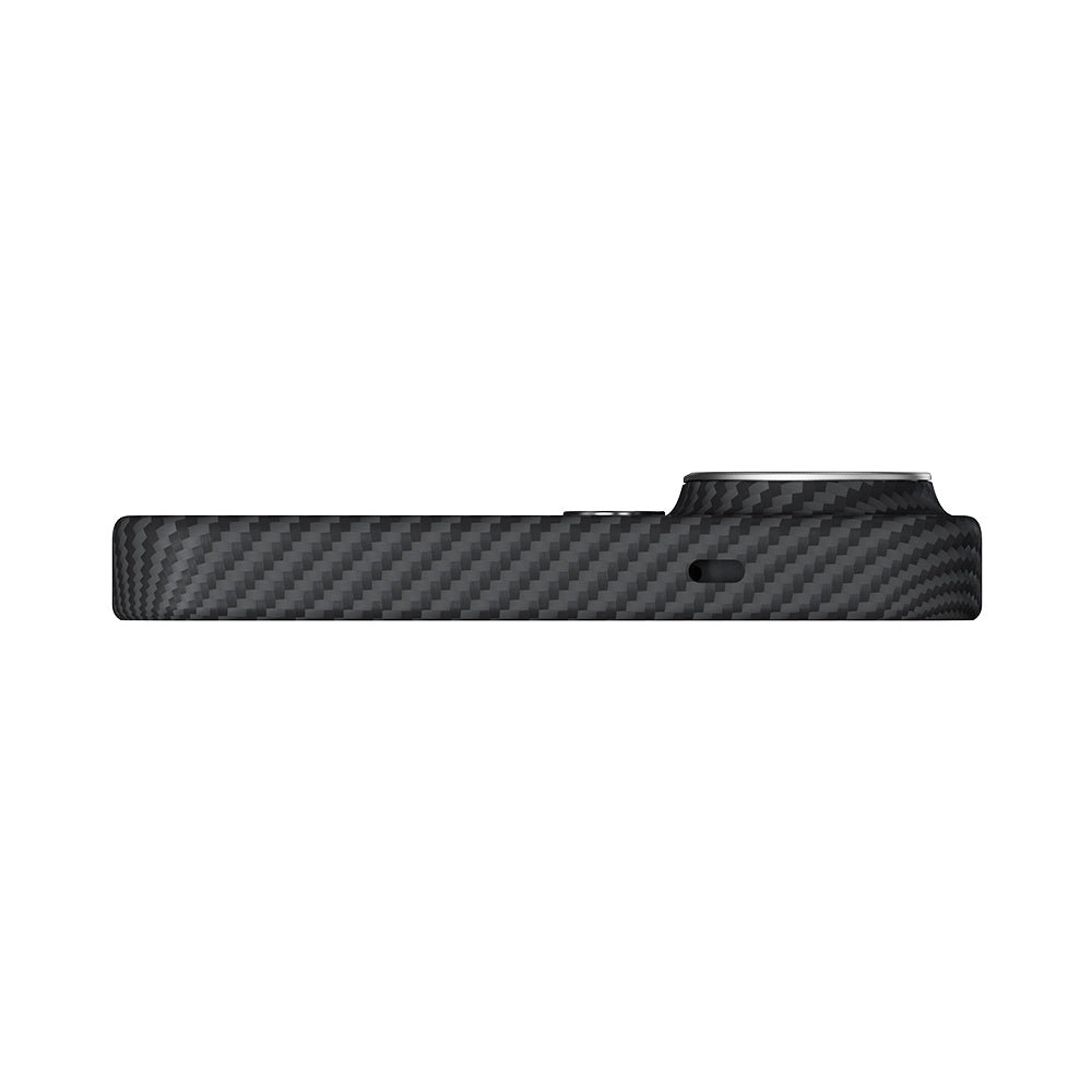 Galaxy S26 Ultra Kılıf M-safe Şarj Özellikli 600D Aramid Fiber Pitaka Ultra-Slim Classic Serisi Black-Grey Twill Kapak