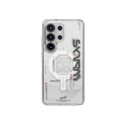 Galaxy S26 Ultra Kılıf M-safe Şarj Özellikli Yazı Desenli Airbag Tasarımlı Skinarma Sonix Kapak