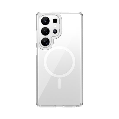 Galaxy S26 Ultra Kılıf Wiwu MCC-101 iShield Pro Serisi M-safe Şarj Özellikli Crystal Sert PC Kapak