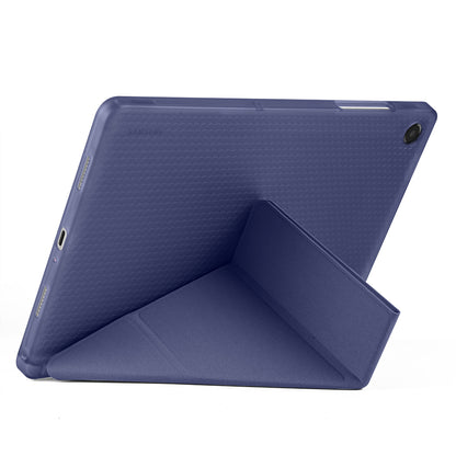 Galaxy Tab A11 Plus Kılıf Zore Tri Folding Kalem Bölmeli Standlı Kılıf