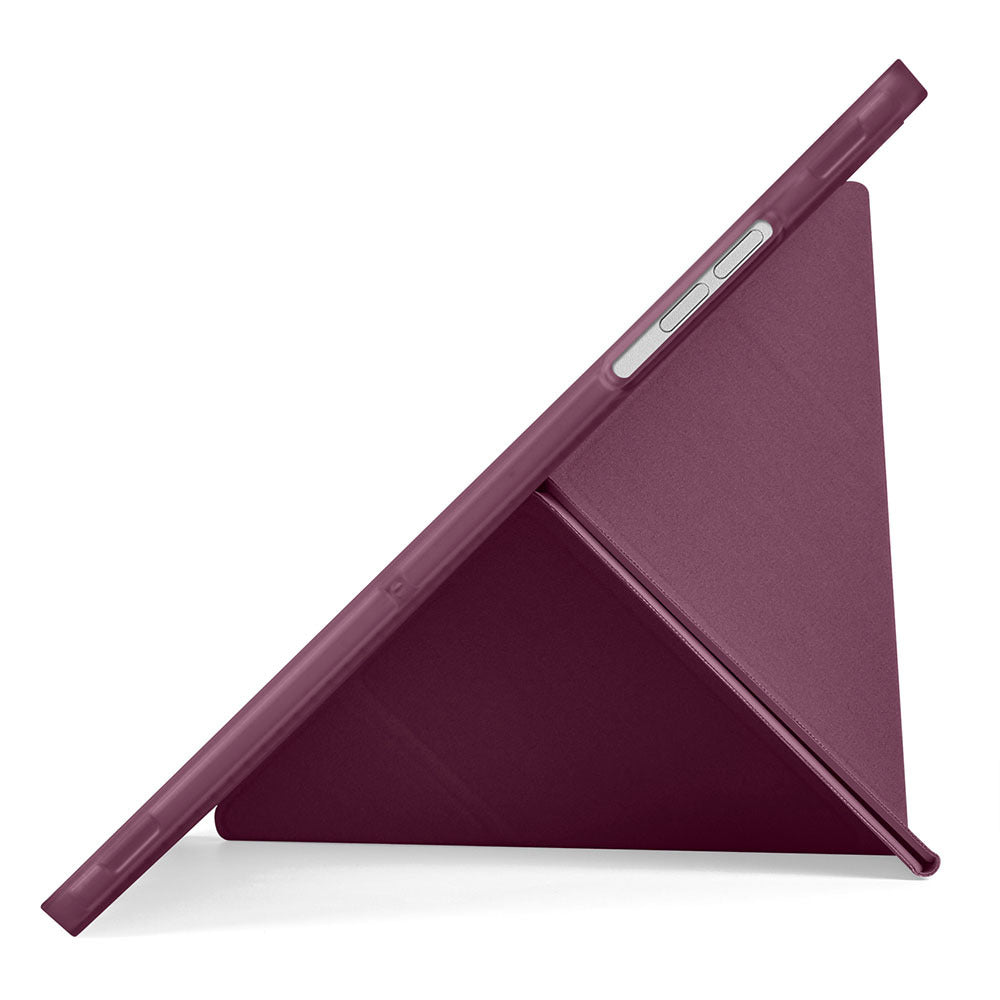 Galaxy Tab A11 Plus Kılıf Zore Tri Folding Kalem Bölmeli Standlı Kılıf
