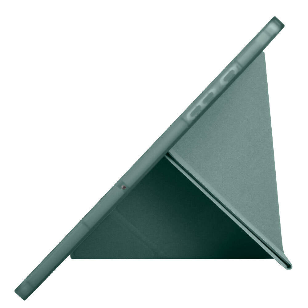 Galaxy Tab A9 Kılıf Zore Tri Folding Kalem Bölmeli Standlı Kılıf Lacivert