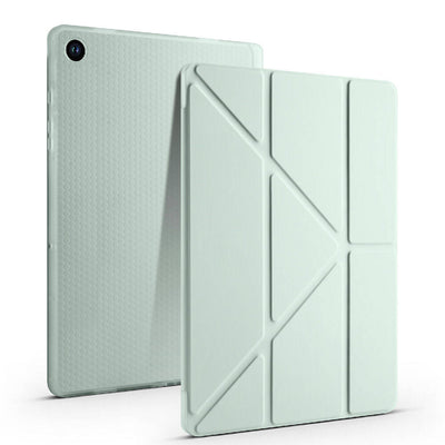 Galaxy Tab A9 Plus Kılıf Zore Tri Folding Kalem Bölmeli Standlı Kılıf Yeşil