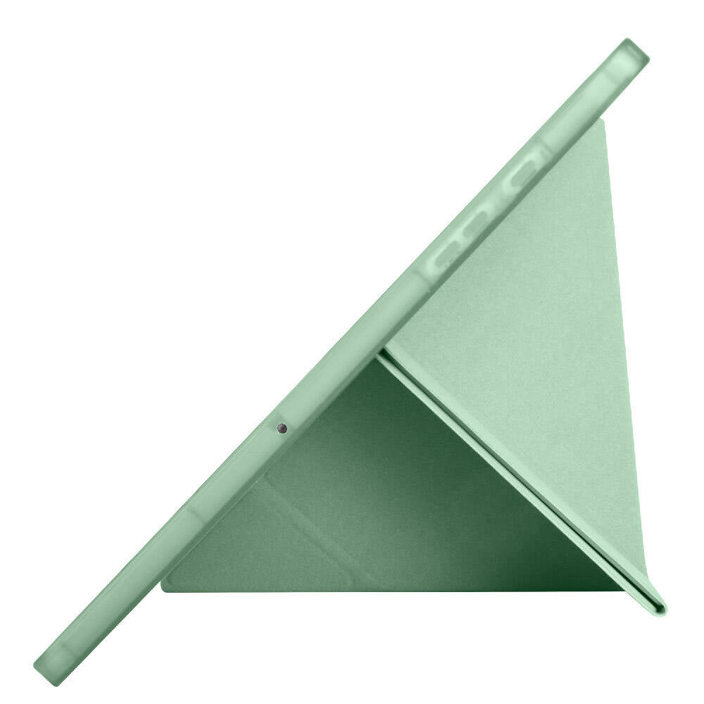 Galaxy Tab A9 Plus Kılıf Zore Tri Folding Kalem Bölmeli Standlı Kılıf Lila