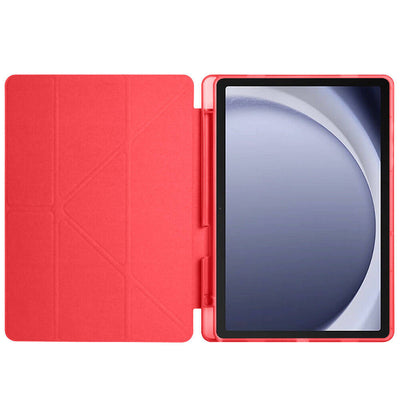 Galaxy Tab A9 Plus Kılıf Zore Tri Folding Kalem Bölmeli Standlı Kılıf Rose Gold