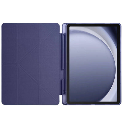 Galaxy Tab A9 Plus Kılıf Zore Tri Folding Kalem Bölmeli Standlı Kılıf Lila