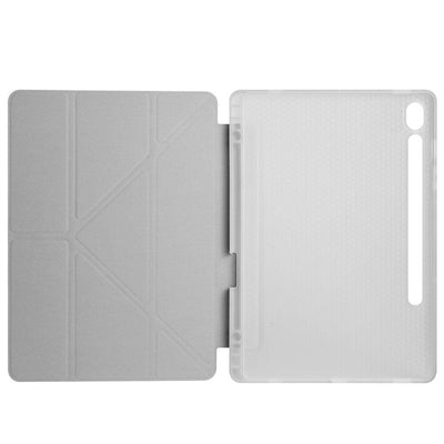 Galaxy Tab S10 FE Kılıf Zore Tri Folding Kalem Bölmeli Standlı Kılıf Yeşil