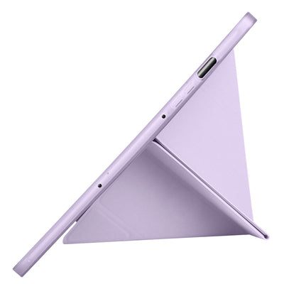 Galaxy Tab S10 FE Kılıf Zore Tri Folding Kalem Bölmeli Standlı Kılıf Rose Gold