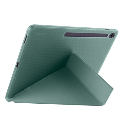 Galaxy Tab S10 FE Plus Kılıf Zore Tri Folding Kalem Bölmeli Standlı Kılıf Mor
