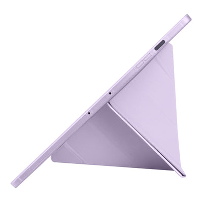 Galaxy Tab S10 FE Plus Kılıf Zore Tri Folding Kalem Bölmeli Standlı Kılıf Lacivert