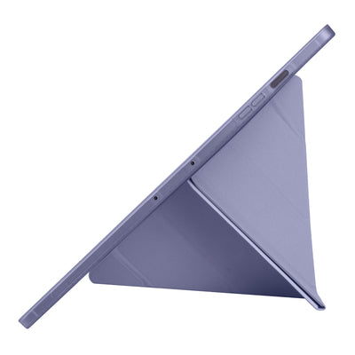 Galaxy Tab S10 FE Plus Kılıf Zore Tri Folding Kalem Bölmeli Standlı Kılıf Siyah